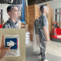 Pelerina de Ploaie, Flippy, pentru Adulti, 150 x 90 cm, Tip Poncho, Impermeabila, de Unica Folosinta, 30 g, Transparent