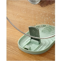 Suport Pliabil, Flippy, pentru Capace, Linguri, Multifunctional, Plasare pe Blatul de Bucatarie, 11.5 x 18 x 2.2 cm, Verde