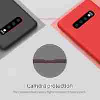 Husa protectie compatibila cu Samsung S10 Liquid Silicone Case Negru