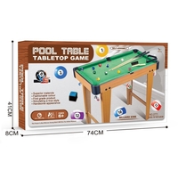 Masa de Biliard, Flippy, cu Picioare, +6 Ani, 74 x 63 x 40 cm, din Lemn/ABS, Maro/Verde
