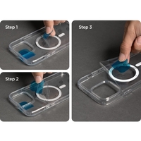 Husa MagSafe Silicone pentru iPhone 14 Pro, Flippy, Transparenta