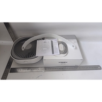 Mini ventilator pentru birou cu usb, Flippy, rotire 360 grade, 3 viteze, 4000 mA, 13.5 x 12,8, Gri