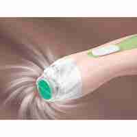 Pila Electrica, Flippy, pentru Copii si Bebelusi, din ABS, 6 Accesorii, cu Lumina LED, 9.5 x 6 x 17 cm, Verde/Roz
