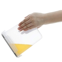 Cutii de depozitare alimente, Flippy, Set din 15 Cutii pentru Condimente, Cereale, Cutii pentru Bucatarie, din Plastic PP, Cutii Alimentare, Diferite Dimensiuni, Transparente