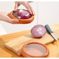 Set 4 Recipiente pentru Pastrarea Proaspata a Legumelor, Flippy, Cutii Portabile Sigilate Anti-oxidare, 4 Forme Diferite pentru Legume sau Fructe, Culori diferite