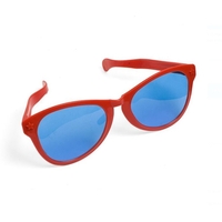 Ochelari Deghizare, Flippy, Marime Exagerata, din Plastic, 26 x 9 cm, Rosu