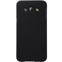 Husa Samsung Galaxy A8 2015 Nillkin Frosted Shield Negru + Folie de protectie