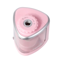 Ascutitoare Electrica Semi-Automata, Flippy, din Plastic, Baterii 2 x AA (neincluse), 6.5 x 6.5 x 7.5 cm, Roz