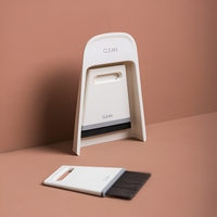 Set Mini Matura si Faras, Flippy, Uz Casnic, Doua Perii, pentru Birou, Bucatarie, Casa, 19.5x13.8x3.6 cm, Gri