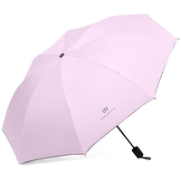 Umbrela, Flippy, Protectie UV Soare, Protectie Ploaie, Pliabila, din Vinil si Otel, 96 x 67 cm, Roz