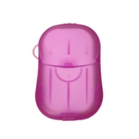 Mini Cutie de Sapun din Hartie, Flippy, de Unica Folosinta, Portabila, Potrivit pentru Calatorii, 20 buc, Roz