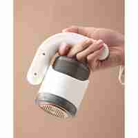 Aparat Pentru Curatat Scame, Par Si Praf, Flippy, cu LED, Pentru Diferite Tipuri De Material, Cu Lame Din Otel Inoxidabil, Compartiment de Depozitare, Maner Reglabil, 11x10.5x8.7 cm, Alb