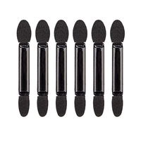 Set 20 de Aplicatoare Machiaj, Flippy, 2 Capete, 6.2 cm, din Poliuretan si Burete, Negru