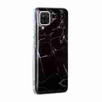 Husa protectie pentru Apple iPhone X/XS Soft IMD TPU Marble Negru cu Suport inclus