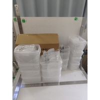 Cutii de depozitare alimente, Flippy, Set din 14 Cutii pentru Condimente, Cereale, Cutii pentru Bucatarie, din Plastic PP, Cutii Alimentare, Diferite Dimensiuni, Transparente