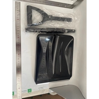 Lopata de Zapada, Flippy, Multifunctionala, Demontabila, cu Maner Antiderapant, Aluminiu, Plastic, Solutia pentru Iarna, pentru Deszapezire, 80x11x25.7 cm, Neagra