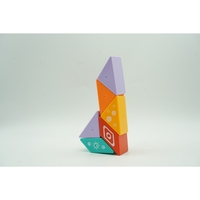 Set inteligent de constructie cu piese magnetice, Flippy, 6 piese, pentru copii, +3 ani, multicolor