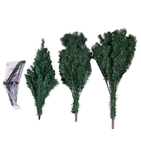 Brad de Craciun artificial cu suport inclus Flippy, 120 cm, 240 ramuri/varfuri, material plastic, suport clasic, fara iluminare, utilizat pentru interior/exterior, verde