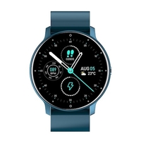 Ceas smartwatch si bratara fitness Flippy ZL02D, oxigen, ritm cardiac, pedometru, notificari, IP67, Compatibil cu Android/iOS, vibratii, multi sport, Albastru inchis