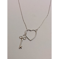 Colier Argint 925 Inima si Cheie, Jolie Silver, 2.3g, 2 cm x 2 cm