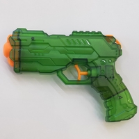 Pistol cu Apa, Flippy, Pistol cu Apa pentru Copii, Manual, din Plastic, 23 x 16 x 4 cm, rezervor 250 ml, Verde