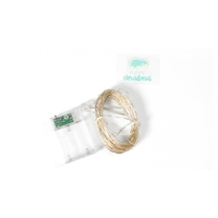 Instalatie de Craciun, Liniara, 20 m, Baterii, 200 LED-uri, Multicolor, 2 Jocuri de Lumini, Fir Cupru, Interior/Exterior, Flippy