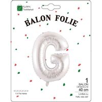 Balon Folie Metalizata Litera G, Flippy, 40 cm, Umflati cu Heliu sau Aer, Ambalaj Individual, Pai inclus, Argintiu