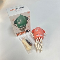 Caracatita Dansatoare, Flippy, +3 Ani, 3 Moduri, din ABS, Incarcare USB, cu Undita Inclusa, 12.6 x 7.6 x 20.7 cm, Roz