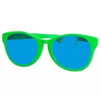 Ochelari Deghizare, Flippy, Marime Exagerata, din Plastic, 26 x 9 cm, Verde
