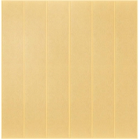 Set 10 Placi Tapet 3D, Flippy, 70 x 70 cm, Grosime 3 mm, din Rasina, Tip Placi de Lemn, Suprafata Acoperita 4.9 mp, Crem Deschis