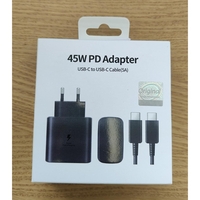 Incarcator Super Fast Charge, Flippy, Adaptor Fast Charge 45W, 5A, PD 3.0, Cablu 1m, Incarcator Fast Charge USB Type-C, Negru