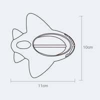 Termometru pentru Baie, Flippy, Plutitor, Rezistent la apa, Multifunctional, Model Avion, 11x10x4 cm, Rosu