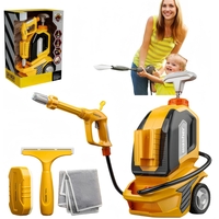 Jucarie Aparat de Spalat cu Presiune, Flippy, Spalator Auto, Interactiv, Material Plastic, Accesorii Incluse, 38x26x17.5 cm, Portocaliu