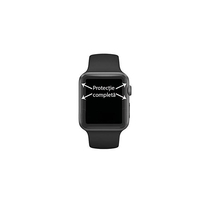 Folie Sticla Apple Watch Series 2/3 42 mm adeziv pe margine Negru