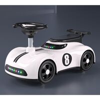 Masina pentru Copii, Flippy, 1-3 ani, Impingere, Bluetooth, Muzica, din ABS, 4 Roti, Inaltime Sezut 22 cm, Alb