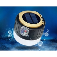 Lampa Portabila, Flippy, Incarcare Solara + USB, Afisaj Inteligent al Bateriei, Raza de Actiune 32 mp, 6x9x11 cm, 3 Moduri, Negru