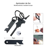 Kit supravietuire multifuncional Flippy, 42 de Instrumente Profesionale, Echipament de prim-ajutor, Drumetie, Camping