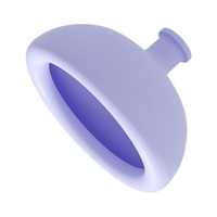 Dispozitiv Terapeutic Sputa, Flippy, Cupa pentru Terapie Toracica, Dispozitiv de Eructare, pentru Adulti si Copii, 10 x 6.5 cm, din Silicon, Mov