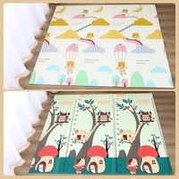 Covoras pentru Copii, Flippy, cu 2 Fete, Model Ursulet/Catelusi, din XPE+PE, Impermeabil, Antiderapant, Protectie Termica, +3 Luni, Pliabil, 150 x 200 x 1.5 cm, Multicolor