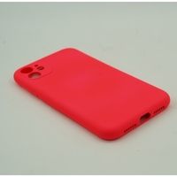 Husa protectie Flippy compatibila cu Apple iPhone 12 Mini Liquid Silicone Case Fuchsia