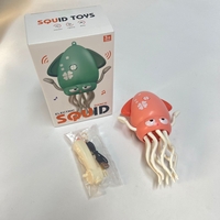 Caracatita Dansatoare, Flippy, +3 Ani, 3 Moduri, din ABS, Incarcare USB, cu Undita Inclusa, 12.6 x 7.6 x 20.7 cm, Roz