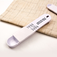Set doua linguri masurare ajustabile Flippy, material ABS, 16x3.5x1.6 cm, alb