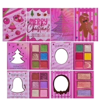 Set 4 Palete de Machiaj, KEVIN & COCO, Christmas Jingle, 21 culori, 27.3 x 20.8 x 2.4 cm