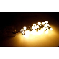 Instalatie de Craciun cu Baterii Fir Negru Tip Sir 4.5 m 50 LED -uri Alb Cald