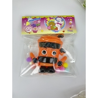 Jucarie Antistres Squishy, Flippy, Model Cappuccino Assassino, cu Revenire Lenta, din TPR, 12 x 11 x 3 cm, Multicolor
