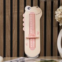 Dispozitiv de Masurat Talpa Piciorului pentru Bebelusi, Flippy, 9-24, Model Dinozaur, Roz