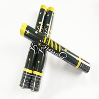 Tub de Confetti, Flippy, Bonne Annee, 60x5 cm, Confetii Stelute din Aluminiu, Auriu/Argintiu