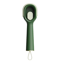 Perie pentru Curatare Incaltaminte cu Recipient pentru Detergent, Flippy, Perie Multifunctionala pentru Incaltaminte si Lenjerie, cu Peri Moi, Fara Deteriorare, 22x6x4 cm, Culoare Verde