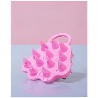 Perie pentru Masajul Scalpului, Perie pentru Sampon, Labuță de Pisică, Dimensiune 7x8 cm, Curatarea si Mentinerea Curata a Parului, Roz