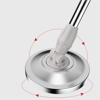 Set mop rotativ cu galeata Flippy, material plastic si microfibra, rezistent, cu dop scurgere, vas detasabil, pentru interior, capacitate 8 l, negru/rosu